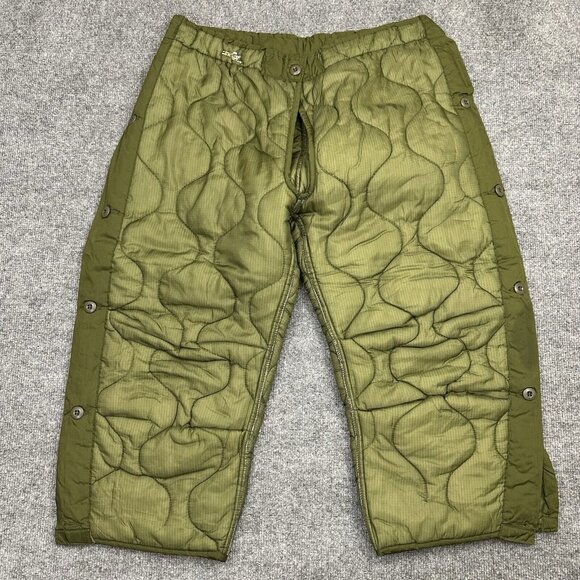 Other - VTG 80s Military M65 Quilted Cold Weather OD Trousers Field Pants Liners Medium